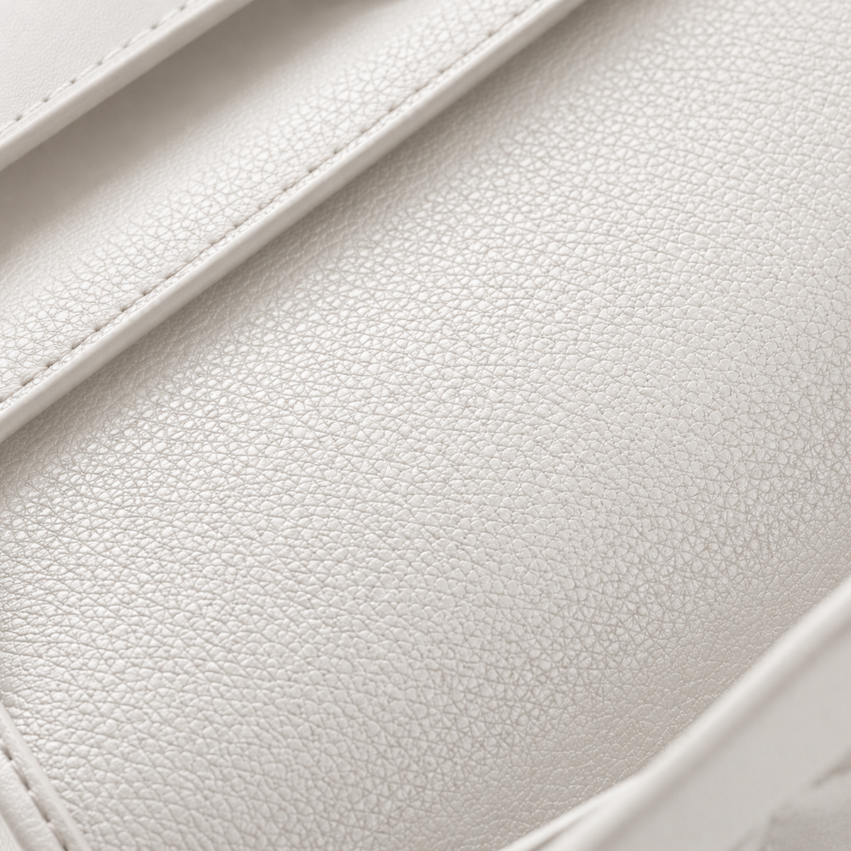 Ivory Structured Leather Tote