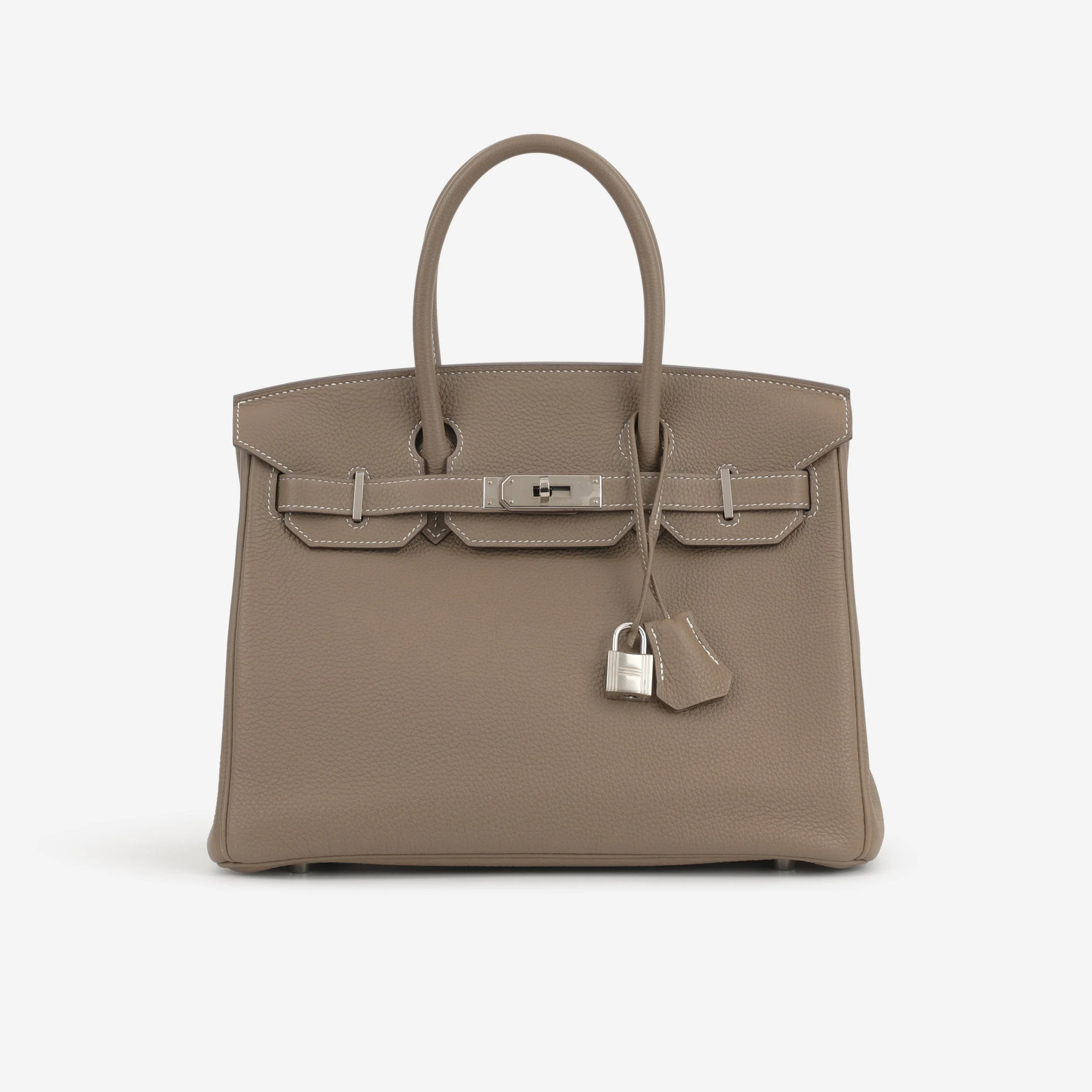 Taupe Grained City Tote
