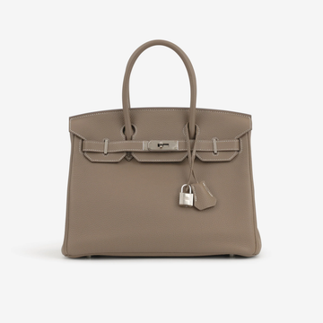 Taupe Grained City Tote