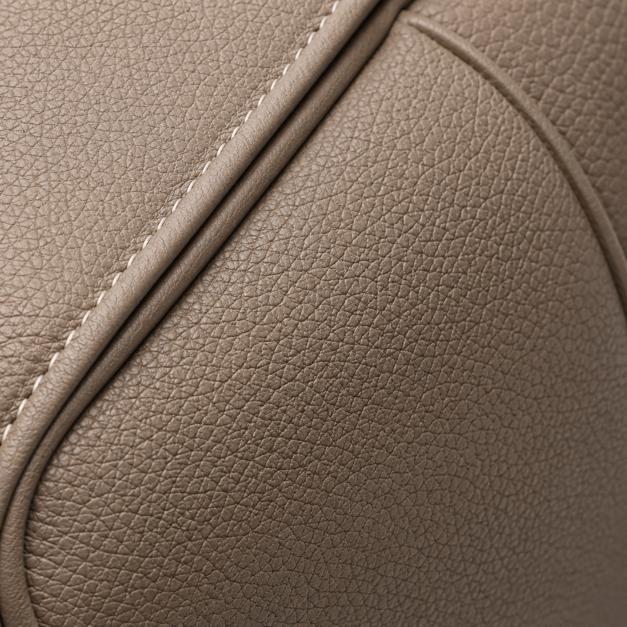 Taupe Pebbled Shoulder Bag