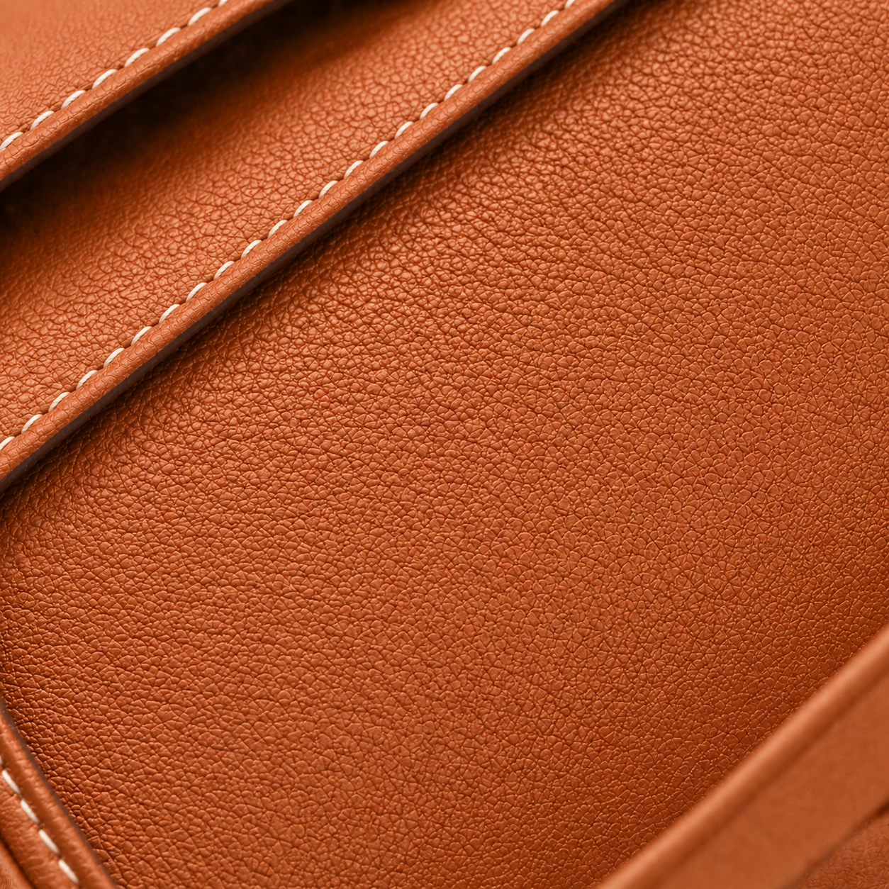Saddle Brown Pebbled Shoulder Bag 26cm