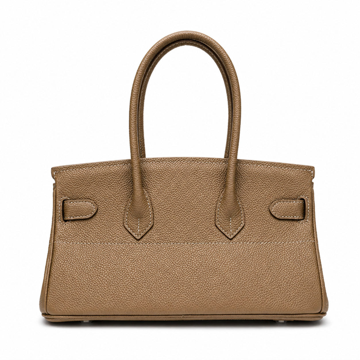 Camel Brown Top Handle Tote