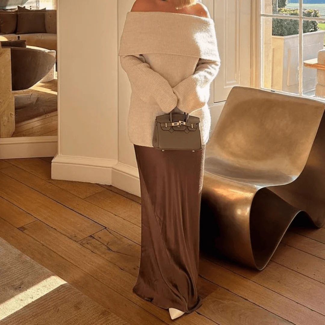 Taupe Grained City Tote