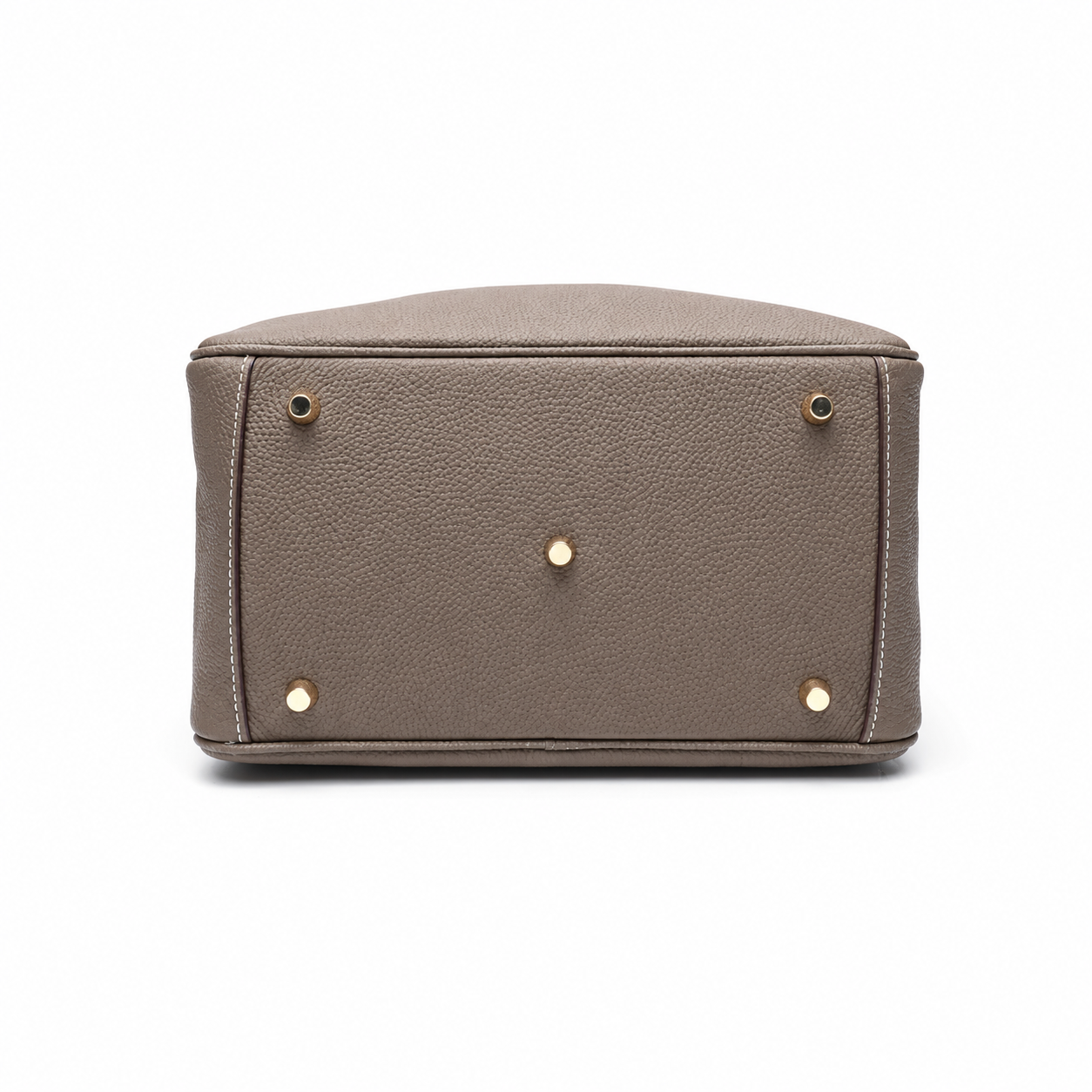 Taupe Pebbled Shoulder Bag
