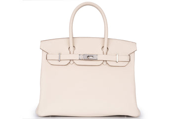 Ivory Structured Leather Tote