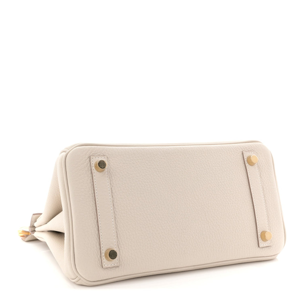 Sloane Pebbled Calfskin Top-Handle Bag in Ivory