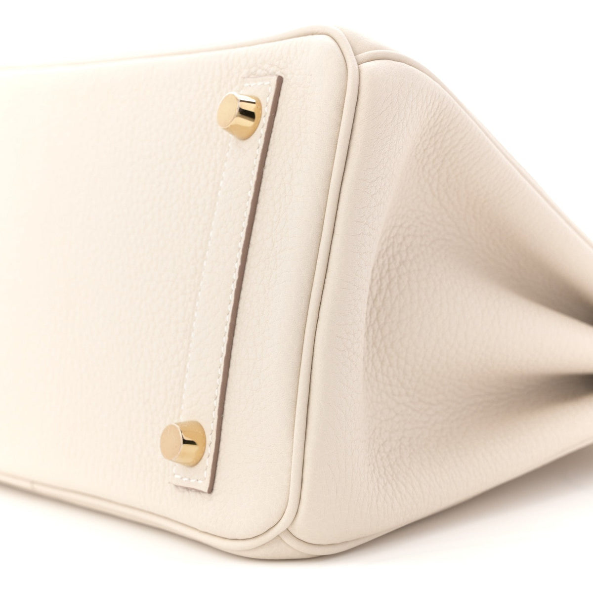 Sloane Pebbled Calfskin Top-Handle Bag in Ivory