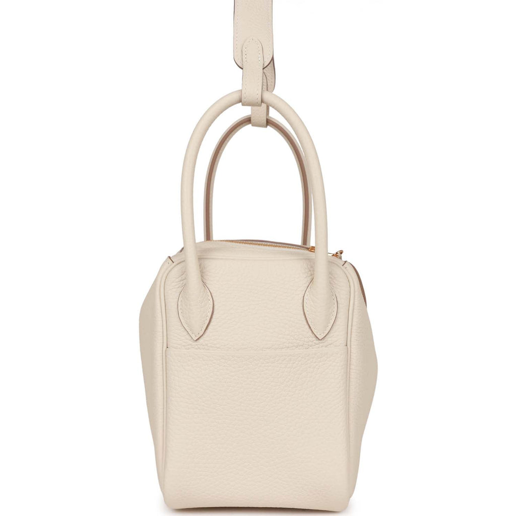 Cream Pebbled Shoulder Bag 26cm