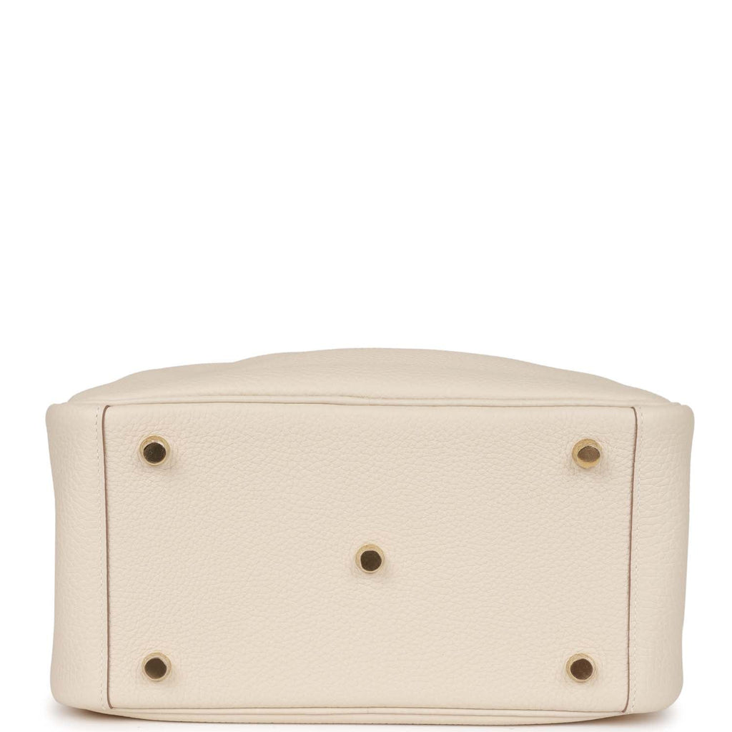 Cream Pebbled Shoulder Bag 26cm