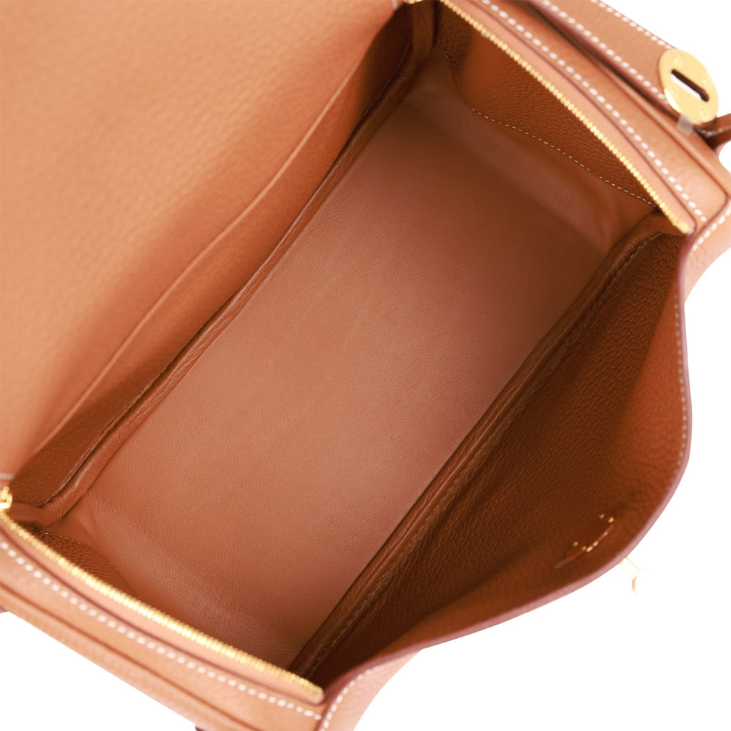 Saddle Brown Pebbled Shoulder Bag 26cm