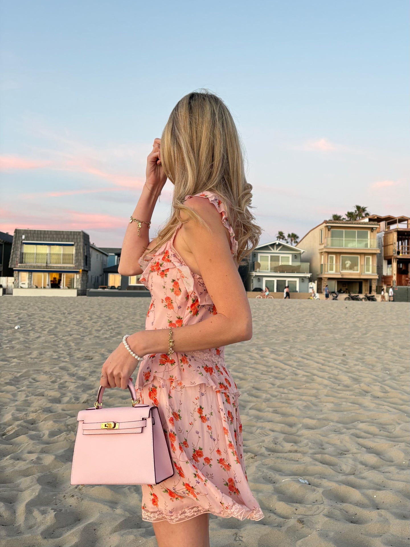 Soft Pink Structured Tote