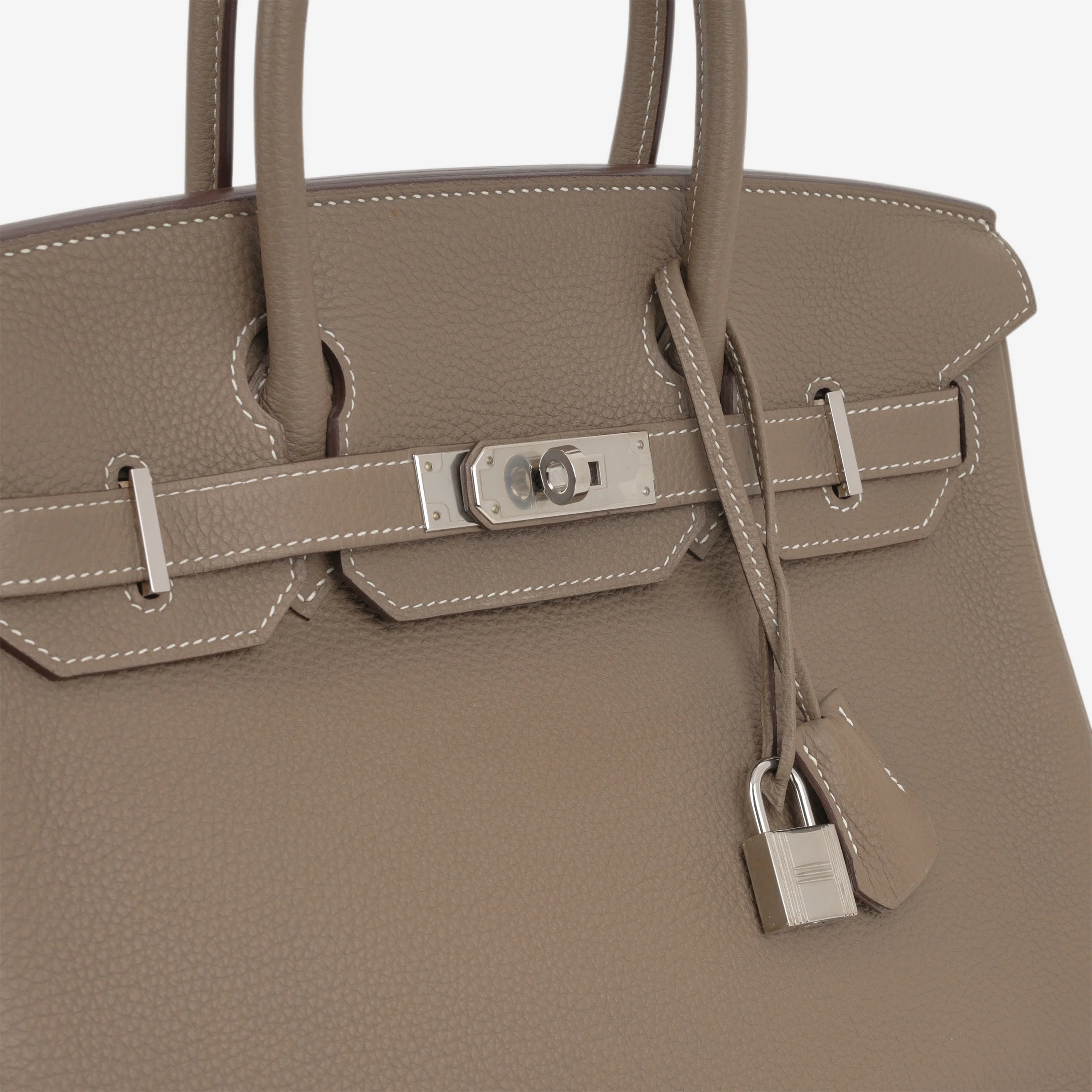 Taupe Grained City Tote