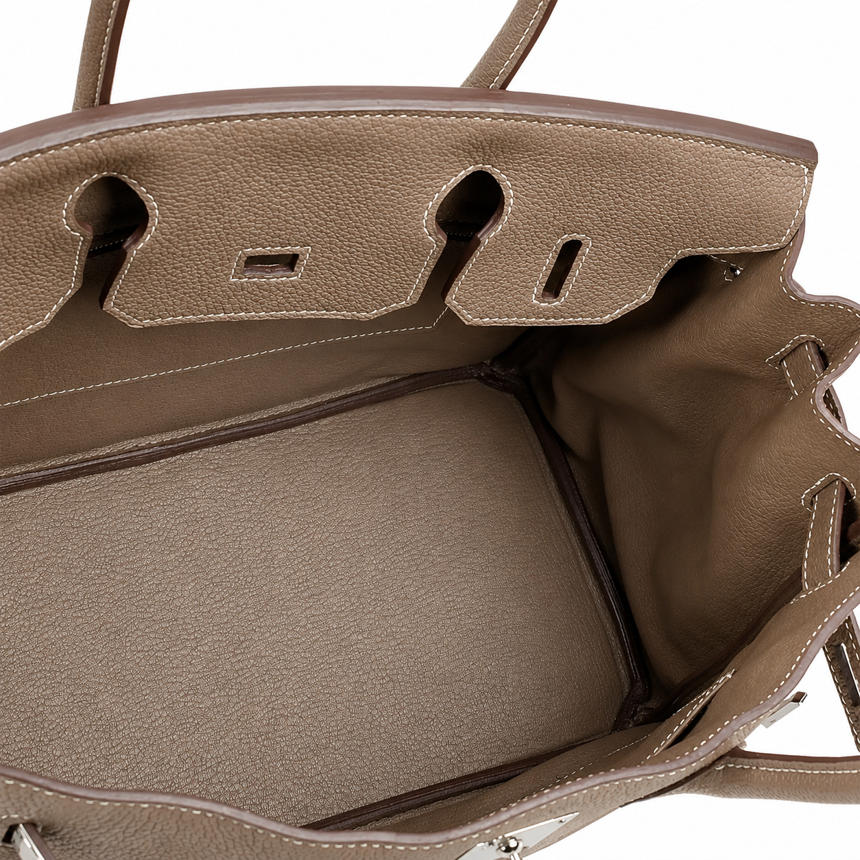 Taupe Grained City Tote
